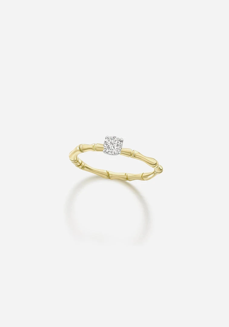Jessica McCormack Bamboo Diamond Ring - 0.25ct Fashion Jewellery 3 Jessica McCormack Bamboo Diamond Ring - 0.25ct Fashion Jewellery