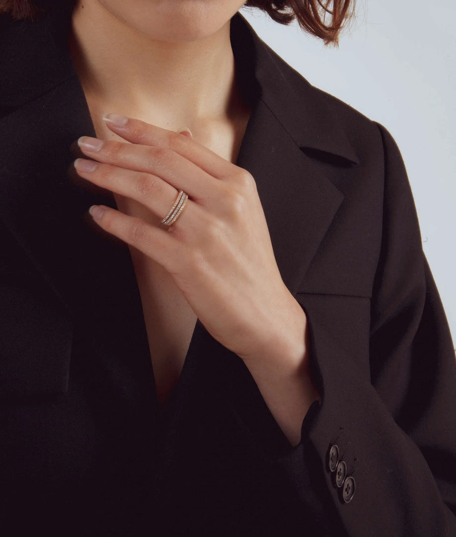 Jessica McCormack Fashion Jewellery Super Fine Eternity Band - White Gold 4 Jessica McCormack Fashion Jewellery Super Fine Eternity Band - White Gold