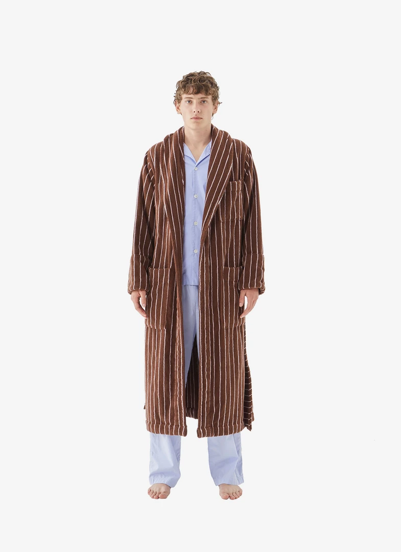 Tekla Classic Bathrobe - Lima Stripe New Arrivals 5 Tekla Classic Bathrobe - Lima Stripe New Arrivals