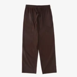 Tekla Fashion Jewellery Poplin Sleep Pants - Coffee