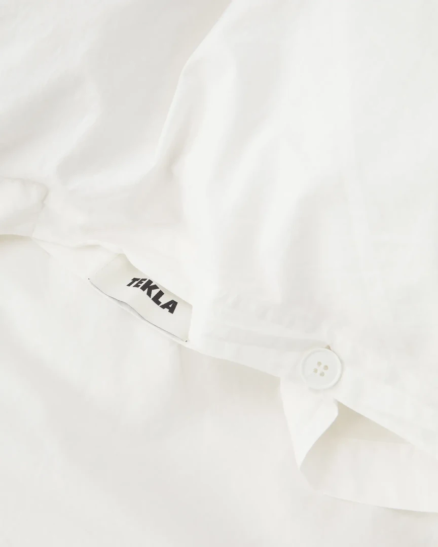 Tekla Home Living Percale Duvet Cover - Broken White 4 Tekla Home Living Percale Duvet Cover - Broken White