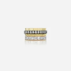 Jessica McCormack Fashion Jewellery Fine 14-Sided Yellow Gold Band
