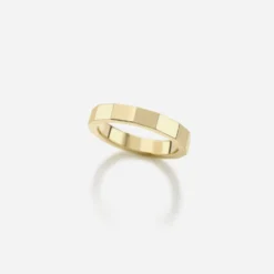 Jessica McCormack Fashion Jewellery 14 Sided Yellow Gold Band