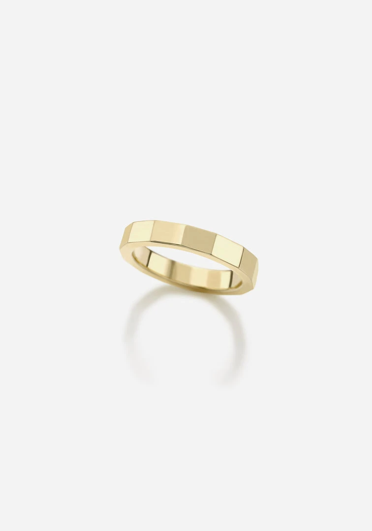 Jessica McCormack Fashion Jewellery 14 Sided Yellow Gold Band 3 Jessica McCormack Fashion Jewellery 14 Sided Yellow Gold Band