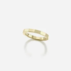 Jessica McCormack Fashion Jewellery Fine 14-Sided Yellow Gold Band