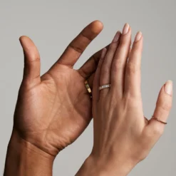 Jessica McCormack Fashion Jewellery 14 Sided Yellow Gold Band