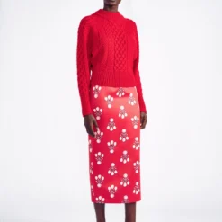 Emilia Wickstead Fashion Jewellery Emory Knit - Red