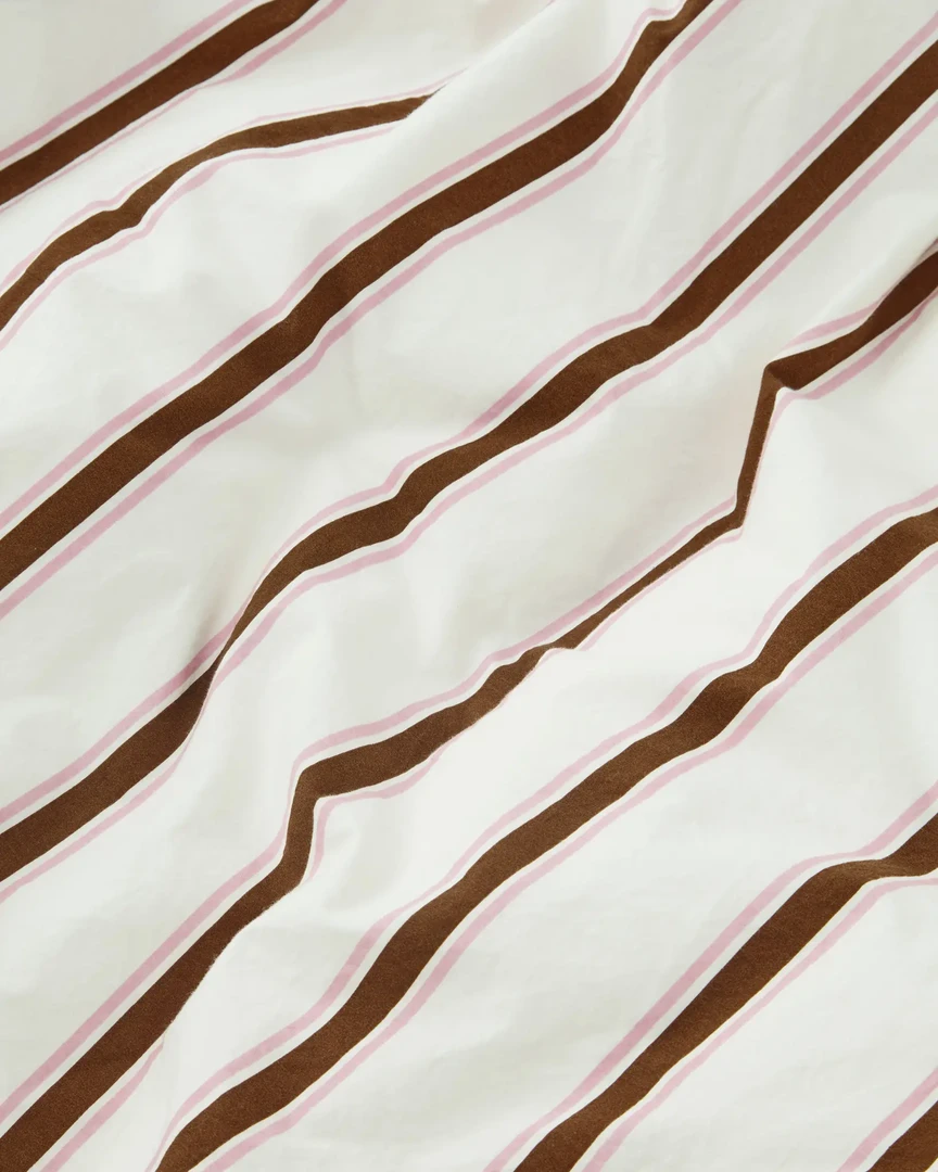 Tekla Cotton Percale Pillowcase - Anholt Stripes - Pair Home Living 4 Tekla Cotton Percale Pillowcase - Anholt Stripes - Pair Home Living