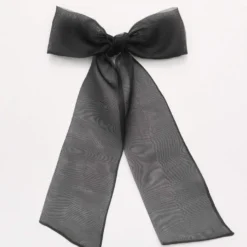 Sophie Buhai Oversized Organza Bow - Black