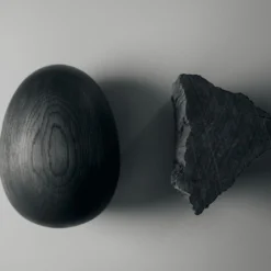 Fourth St. Egg Sculpture - Solid Oak 9 Fourth St. Egg Sculpture - Solid Oak