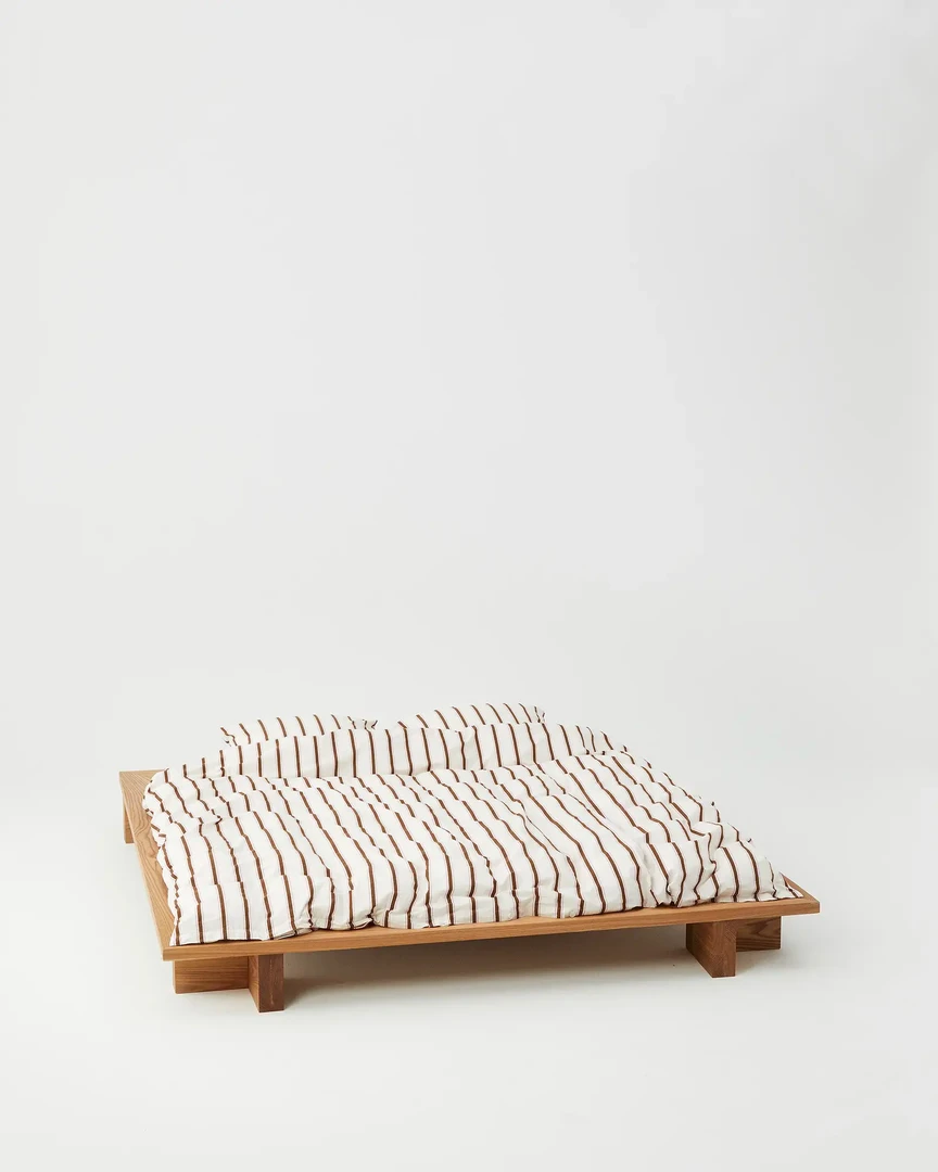 Tekla Cotton Percale Pillowcase - Anholt Stripes - Pair Home Living 5 Tekla Cotton Percale Pillowcase - Anholt Stripes - Pair Home Living