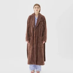 Tekla Classic Bathrobe - Lima Stripe New Arrivals 11 Tekla Classic Bathrobe - Lima Stripe New Arrivals