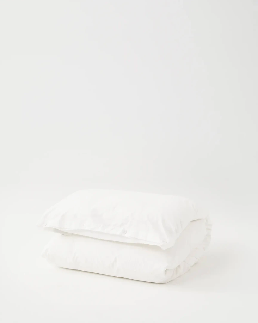 Tekla Home Living Percale Duvet Cover - Broken White 5 Tekla Home Living Percale Duvet Cover - Broken White