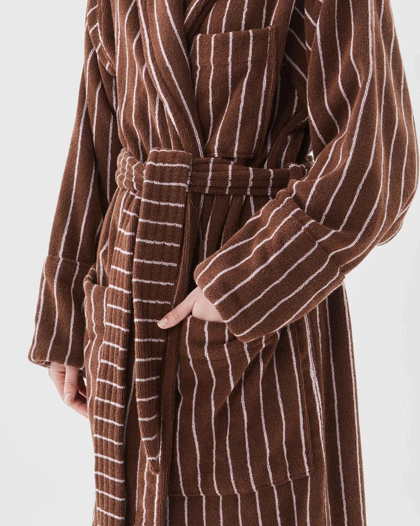 Tekla Classic Bathrobe - Lima Stripe New Arrivals 4 Tekla Classic Bathrobe - Lima Stripe New Arrivals