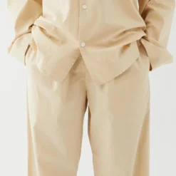 Tekla Fashion Jewellery Poplin Sleep Pants - Khaki 11 Tekla Fashion Jewellery Poplin Sleep Pants - Khaki