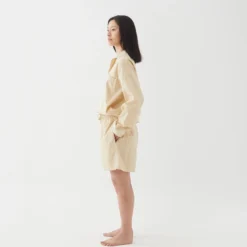 Tekla Poplin Sleep Shorts - Khaki 10 Tekla Poplin Sleep Shorts - Khaki