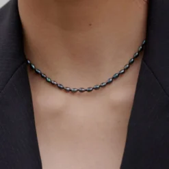 Sophie Buhai Tiny Black Pearl Collar