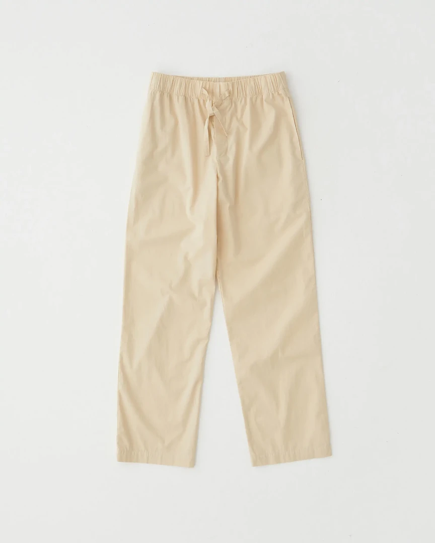 Tekla Fashion Jewellery Poplin Sleep Pants - Khaki 3 Tekla Fashion Jewellery Poplin Sleep Pants - Khaki