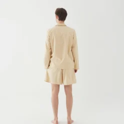 Tekla Fashion Jewellery Poplin Sleep Shirt - Khaki 10 Tekla Fashion Jewellery Poplin Sleep Shirt - Khaki