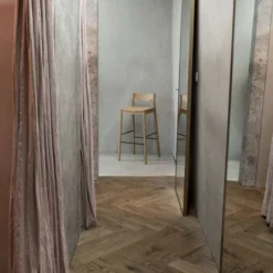 Resident Tangerine Stool With Back