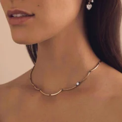 Jessica McCormack Fashion Jewellery Chi Chi Necklace - Yellow Gold 0.25ct Diamond