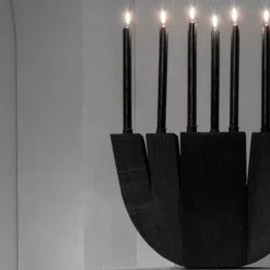 Arno Declercq Septennial Candleholder - Black Home Living