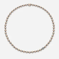 Jessica McCormack Fashion Jewellery Ball N Chain Necklace - Diamond
