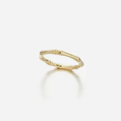 Jessica McCormack Bamboo Ring - Yellow Gold Wide Band Can't Go Wrong