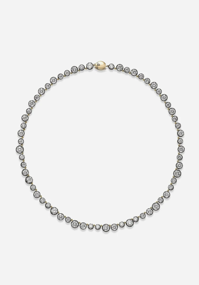 Jessica McCormack Signature Necklace - Diamond Button Back Necklace Fashion Jewellery 4 Jessica McCormack Signature Necklace - Diamond Button Back Necklace Fashion Jewellery