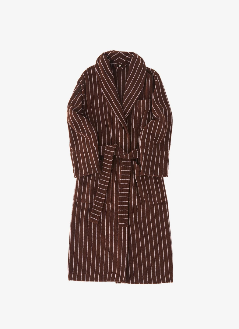 Tekla Classic Bathrobe - Lima Stripe New Arrivals 3 Tekla Classic Bathrobe - Lima Stripe New Arrivals