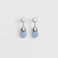 Sophie Buhai Audrey Earrings - Chalcedony Fashion Jewellery