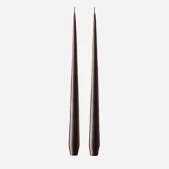 Ester And Erik Tapered Candles 42cm - Chocolate Brown #79