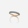 Jessica McCormack Half-Set Diamond Eternity Band - Rose And Blackened Gold 2 Jessica McCormack Half-Set Diamond Eternity Band - Rose And Blackened Gold