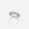 Jessica McCormack Diamond Eternity Band - Cut-Down Medium Diamond Blackened Gold 1 Jessica McCormack Diamond Eternity Band - Cut-Down Medium Diamond Blackened Gold