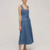 Emilia Wickstead Petra Denim Dress Fashion Jewellery 2 Emilia Wickstead Petra Denim Dress Fashion Jewellery