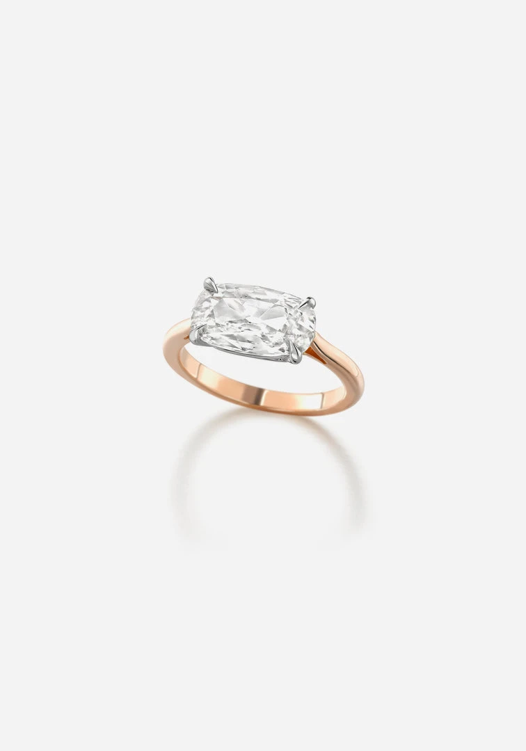 Jessica McCormack Elongated Cushion East-West Diamond Ring 3 Jessica McCormack Elongated Cushion East-West Diamond Ring