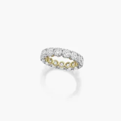 Jessica McCormack Fashion Jewellery Diamond Eternity Band - Round Brilliant Diamond Claw Set 5.38ct