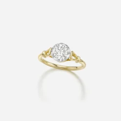 Jessica McCormack Fashion Jewellery Georgian Loop Diamond Ring - Round Brilliant Cut 1.0ct