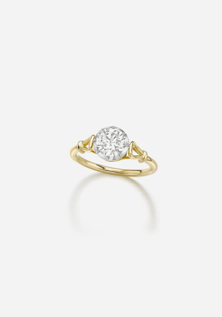Jessica McCormack Fashion Jewellery Georgian Loop Diamond Ring - Round Brilliant Cut 1.0ct 3 Jessica McCormack Fashion Jewellery Georgian Loop Diamond Ring - Round Brilliant Cut 1.0ct
