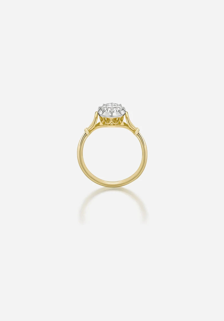 Jessica McCormack Fashion Jewellery Georgian Loop Diamond Ring - Round Brilliant Cut 1.0ct 4 Jessica McCormack Fashion Jewellery Georgian Loop Diamond Ring - Round Brilliant Cut 1.0ct