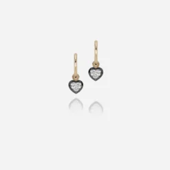Jessica McCormack Fashion Jewellery Signature Diamond Gypsets - Heart Shaped Blackened Gold 11 Jessica McCormack Fashion Jewellery Signature Diamond Gypsets - Heart Shaped Blackened Gold
