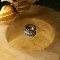 Jessica McCormack Fashion Jewellery Diamond Eternity Band - Cut-Down Medium Diamond White Gold