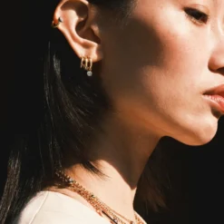 Jessica McCormack Signature Earrings - 0.30ct Diamond Tripset Hoops Fashion Jewellery 7 Jessica McCormack Signature Earrings - 0.30ct Diamond Tripset Hoops Fashion Jewellery