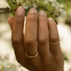Jessica McCormack Bamboo Ring - Yellow Gold Wide Band Can't Go Wrong