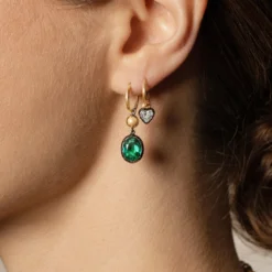 Jessica McCormack Fashion Jewellery Signature Diamond Gypsets - Heart Shaped Blackened Gold 9 Jessica McCormack Fashion Jewellery Signature Diamond Gypsets - Heart Shaped Blackened Gold