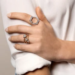 Jessica McCormack Button Back Diamond Ring - Heart Shaped 0.30ct BWG Fashion Jewellery 7 Jessica McCormack Button Back Diamond Ring - Heart Shaped 0.30ct BWG Fashion Jewellery