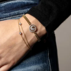 Jessica McCormack Fashion Jewellery Signature Bracelet - Cut Down Diamond