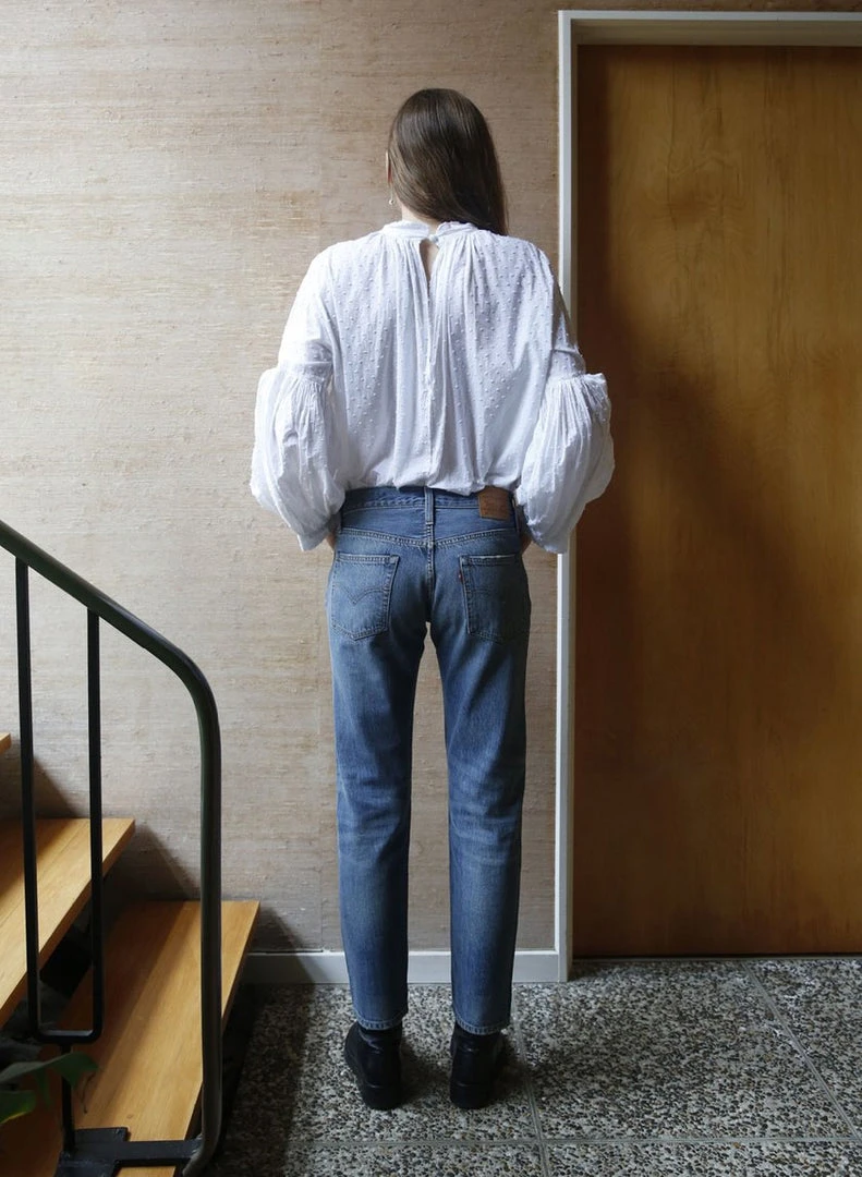 Mahsa Preacher Top In White Swiss Dot Fashion Jewellery 4 Mahsa Preacher Top In White Swiss Dot Fashion Jewellery