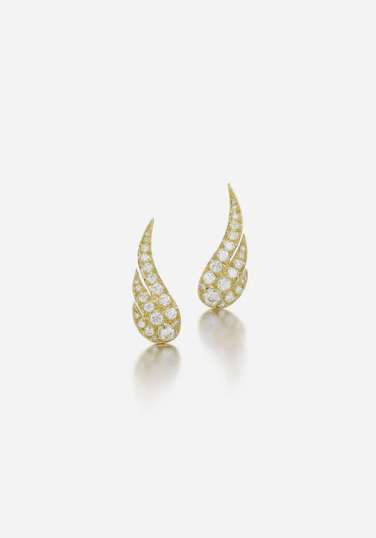 Jessica McCormack Mini Wing Of Desire Diamond Earrings 3 Jessica McCormack Mini Wing Of Desire Diamond Earrings