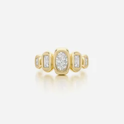 Jessica McCormack Fashion Jewellery On The Rocks Ring - 1.73ct Five Stone Multi-Shape Diamond Ring